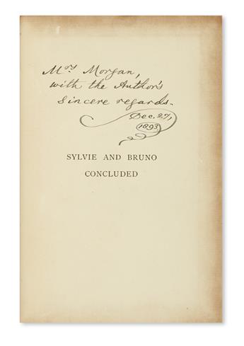 (CHILDRENS LITERATURE.) CARROLL, LEWIS [Dodgson, Charles Lutwidge]. Sylvie and Bruno * Sylvie and Bruno Concluded.